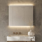 Design badkamer spiegel met ambient verlichting en verwarming 80x60 cm