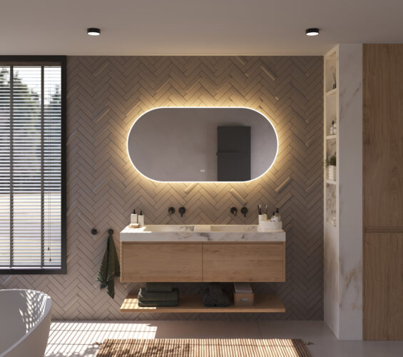 Le dégivrage intégré du miroir empêche la formation de condensation sur le miroir après la douche, par exemple. Pratique !