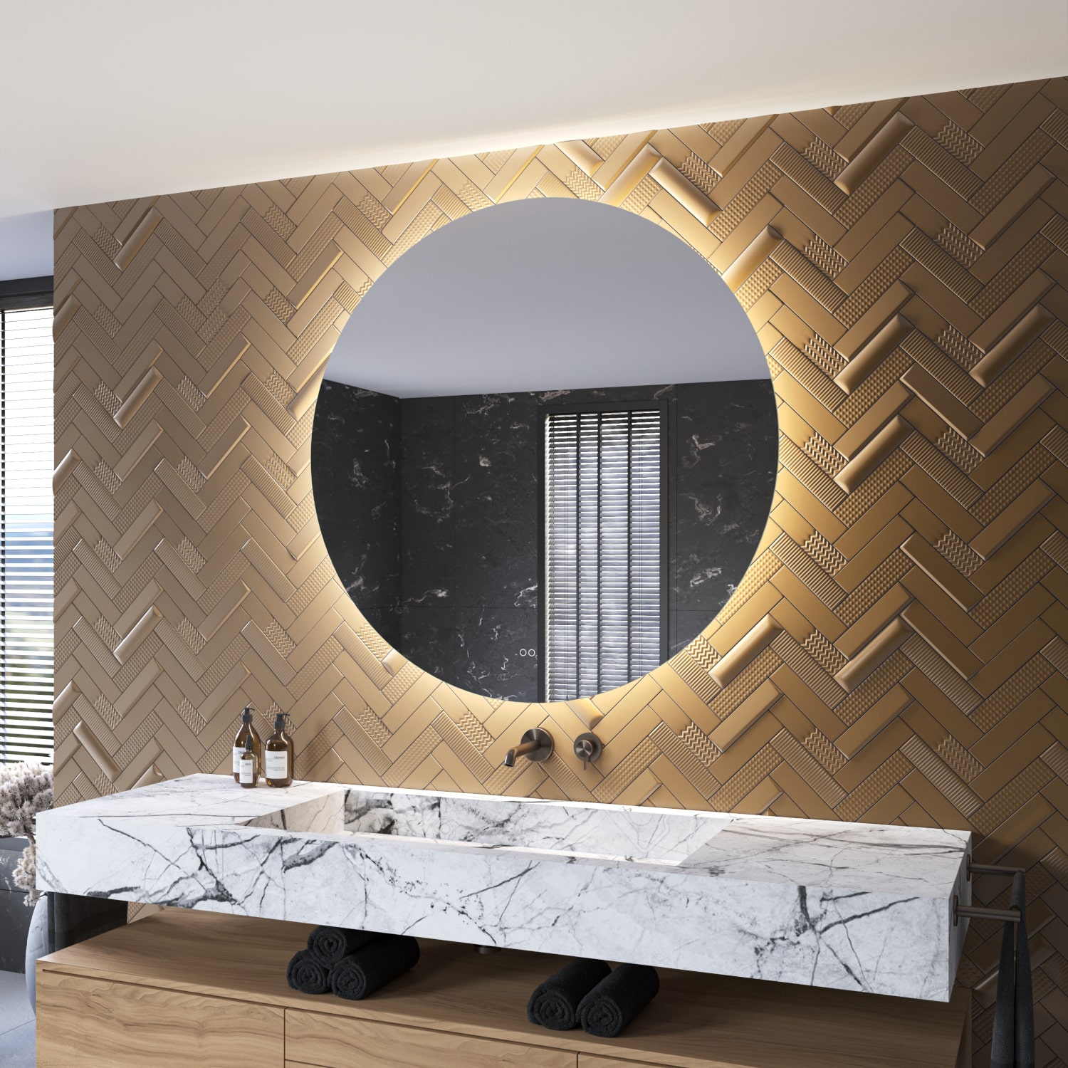 De spiegel wordt volledig aansluitklaar geleverd en is met de meegeleverde instructie en ophangmaterialen eenvoudig aan de wand te monteren