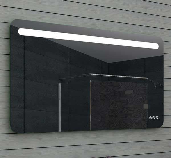 120x65 cm LED badkamerspiegel met afgeronde hoeken