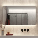 120 cm brede badkamer spiegel met verlichting, spiegelverwarming en sensor schakelaar met handige dimfunctie