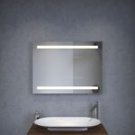 Design badkamerspiegel met veel verlichting