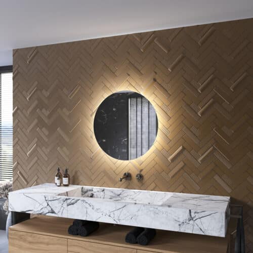 De spiegel wordt volledig aansluitklaar geleverd en is met de meegeleverde instructie en ophangmaterialen eenvoudig aan de wand te monteren