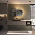 De 2 glazen plankjes zijn traploos verstelbaar waardoor je deze op iedere gewenste positie kan vastzetten