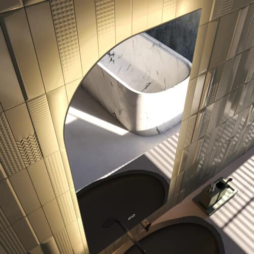 De LED verlichting zit netjes verborgen achter een licht doorlatend profiel. Hierdoor zijn de LED punten niet zichtbaar en wordt de LED strip tevens beschermd tegen de invloed van vocht en stof