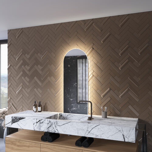 De spiegel wordt volledig aansluitklaar geleverd en is met de meegeleverde instructie en ophangmaterialen eenvoudig aan de wand te monteren