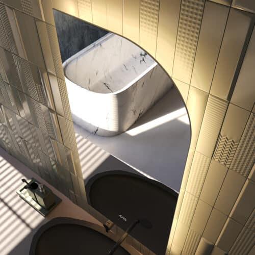 De LED verlichting zit netjes verborgen achter een licht doorlatend profiel. Hierdoor zijn de LED punten niet zichtbaar en wordt de LED strip tevens beschermd tegen de invloed van vocht en stof