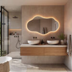 Le dégivrage intégré du miroir empêche la formation de condensation sur le miroir après la douche, par exemple. Pratique !