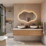 Le dégivrage intégré du miroir empêche la formation de condensation sur le miroir après la douche, par exemple. Pratique !